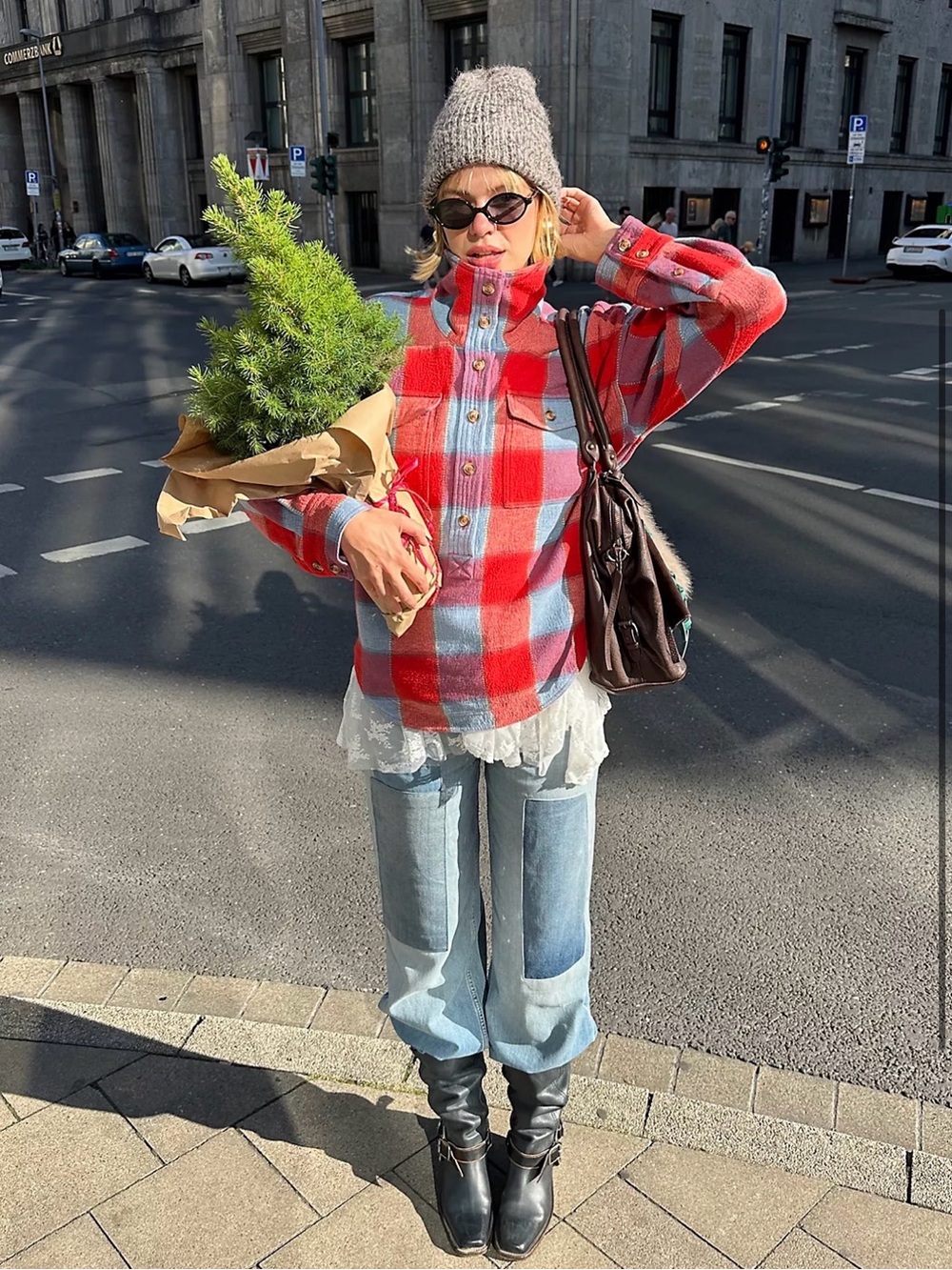 Free People We The Free Wyoming Mornings Plaid Pullover